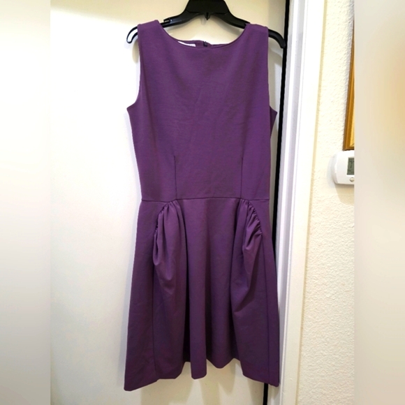 YSL Yves Saint Laurent Sleeveless Wool Dress FR 44, US 14 - Picture 1 of 6